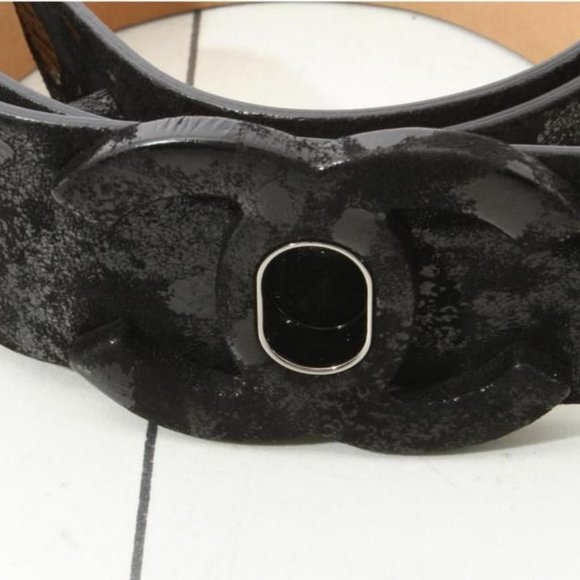 Chanel 09A Turnlock CC Black Belt 861887 main image 7